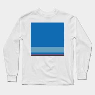 A unique melt of Space Cadet, Watermelon Red, Green-Blue and Cerulean Frost stripes. Long Sleeve T-Shirt